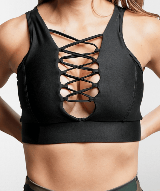 Black Sports Bra - Mango Activewear