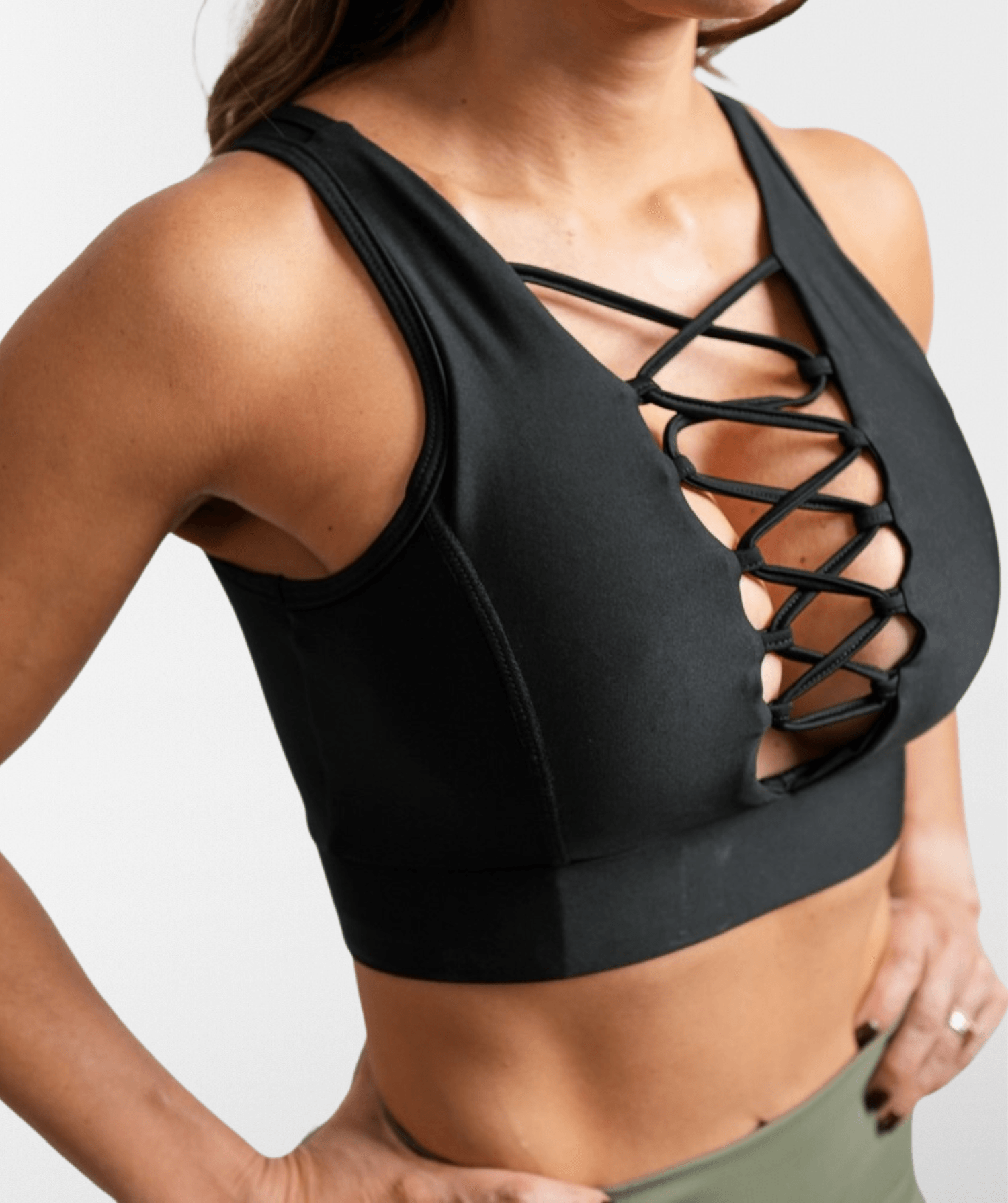 Black Sports Bra - Mango Activewear