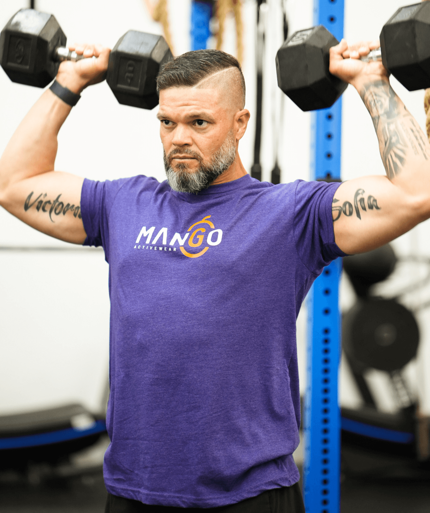 Mango Logo Blue T-Shirt - Mango Activewear
